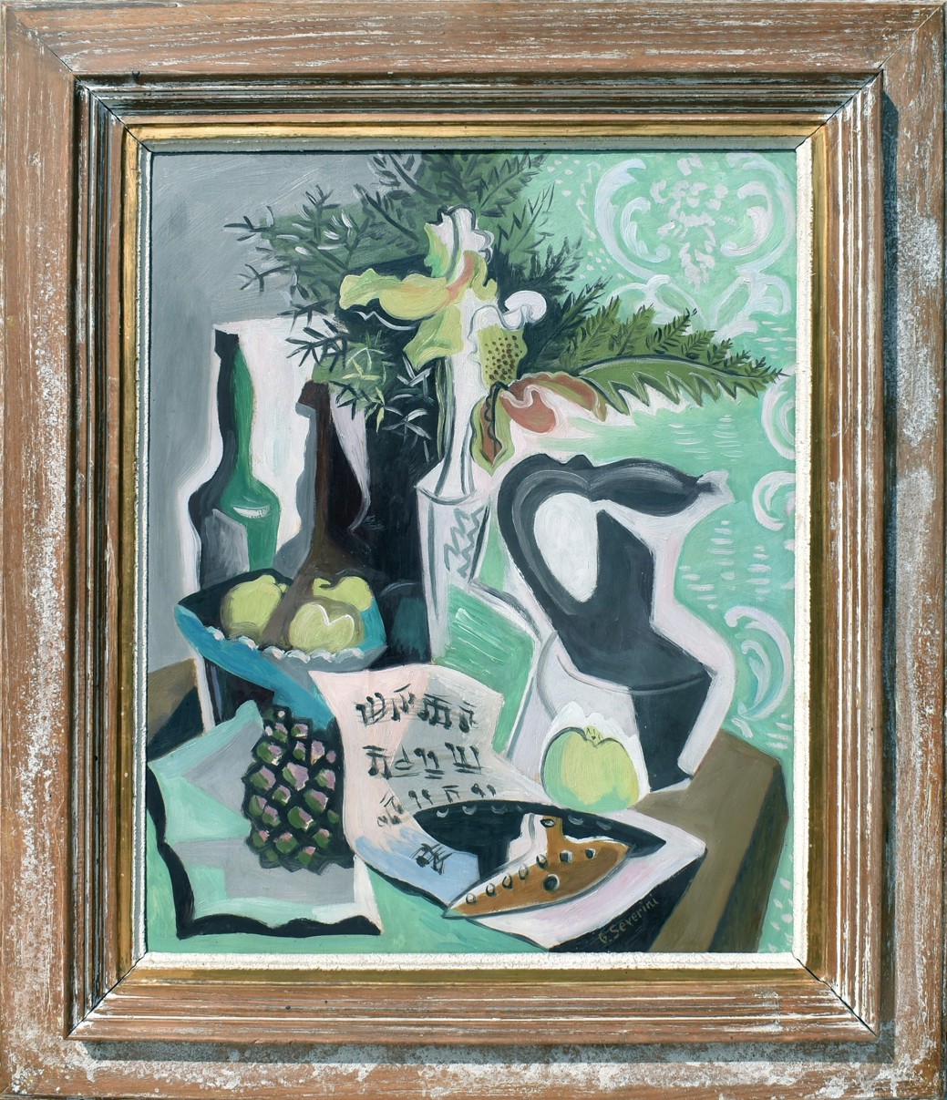 Gino Severini - zátiší s orchidejí